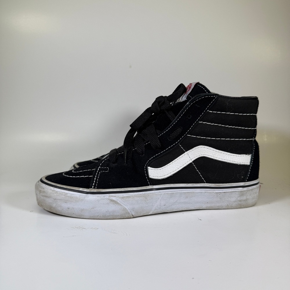 Vans SK8 Hi Black White Suede High Top Skate Shoes Sneakers Men‎ Women